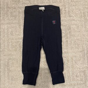 Polarn O. Pyret Navy merino wool leggings